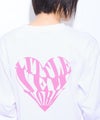 【先行予約10%OFFクーポン対象|10/23より順次発送】Little New York ハートロゴ バックプリント長袖Tシャツ レディース メール便 対応商品商品サムネイル-3