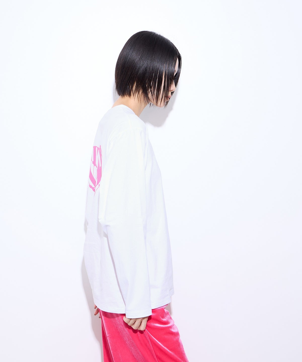 Little New York ハートロゴ バックプリント長袖Tシャツ レディース メール便 対応商品