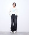 【先行予約10%OFFクーポン対象|10/23より順次発送】Little New York クロップド丈ベロアジップフーディー ロゴ刺しゅう レディース商品サムネイル-18