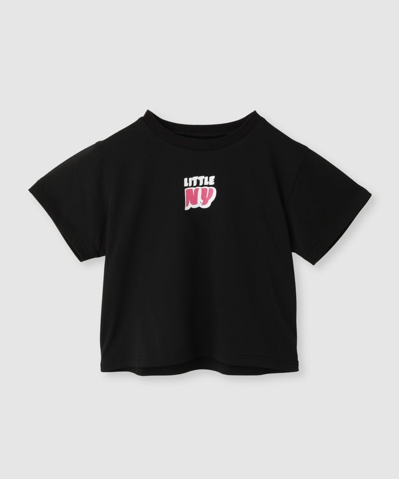 【先行予約10%OFFクーポン対象｜10/23より順次発送】Little New York フロントロゴ クロップドTシャツ レディース メール便 対応商品商品画像-2