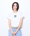 【先行予約10%OFFクーポン対象|10/23より順次発送】Little New York フロントロゴ クロップドTシャツ レディース メール便 対応商品商品サムネイル-4