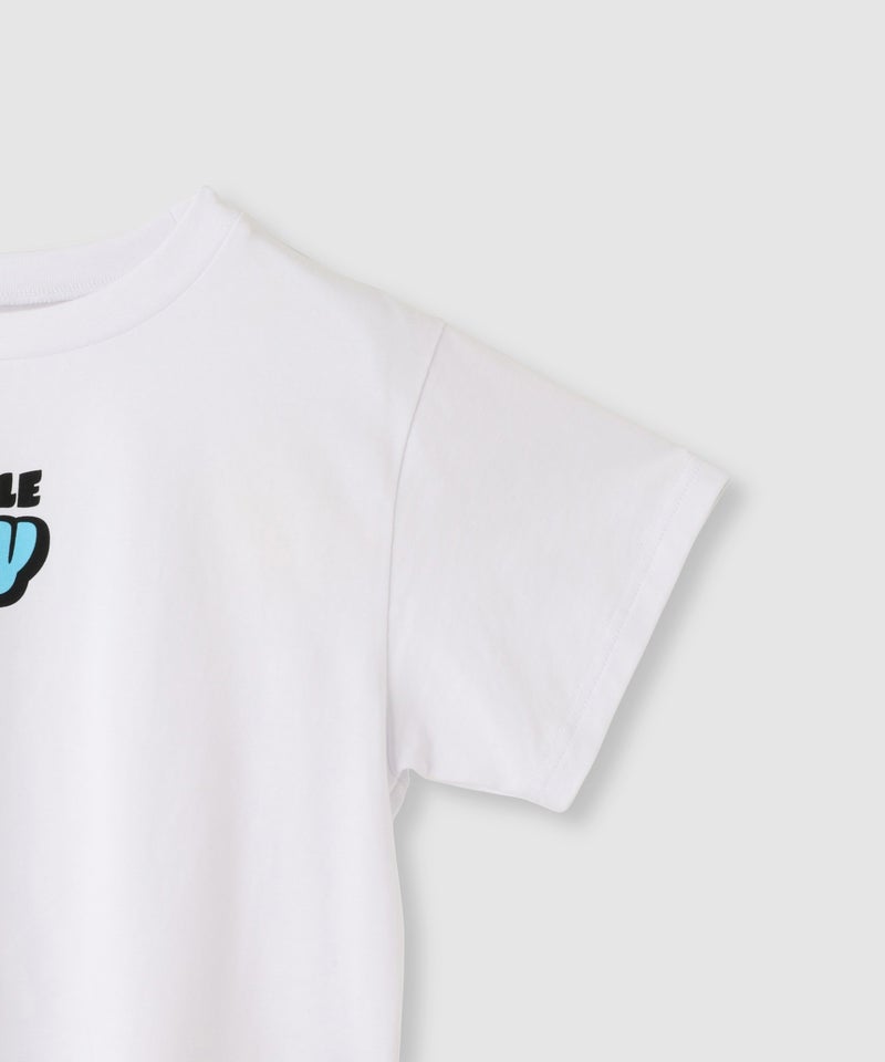 【先行予約10%OFFクーポン対象｜10/23より順次発送】Little New York フロントロゴ クロップドTシャツ レディース メール便 対応商品商品画像-15