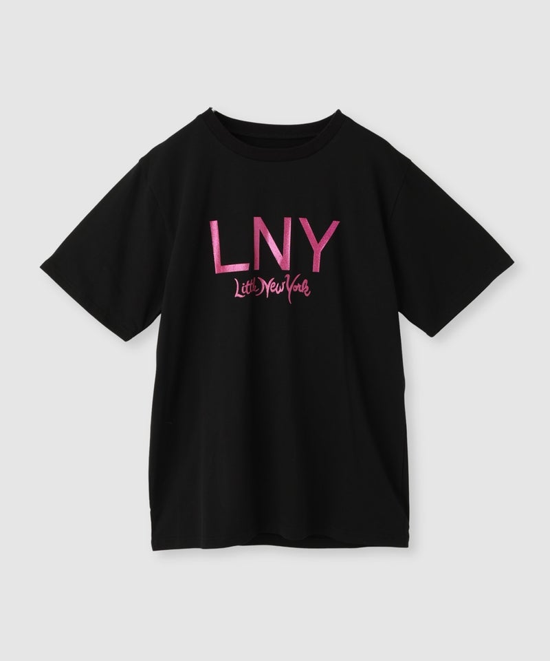 【先行予約10%OFFクーポン対象|10/23より順次発送】Little New York グリッターロゴプリントTシャツ レディース メール便 対応商品商品画像-2