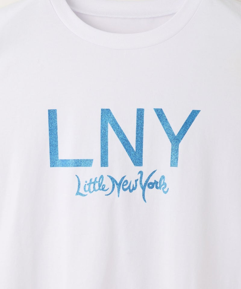 【先行予約10%OFFクーポン対象|10/23より順次発送】Little New York グリッターロゴプリントTシャツ レディース メール便 対応商品商品画像-13