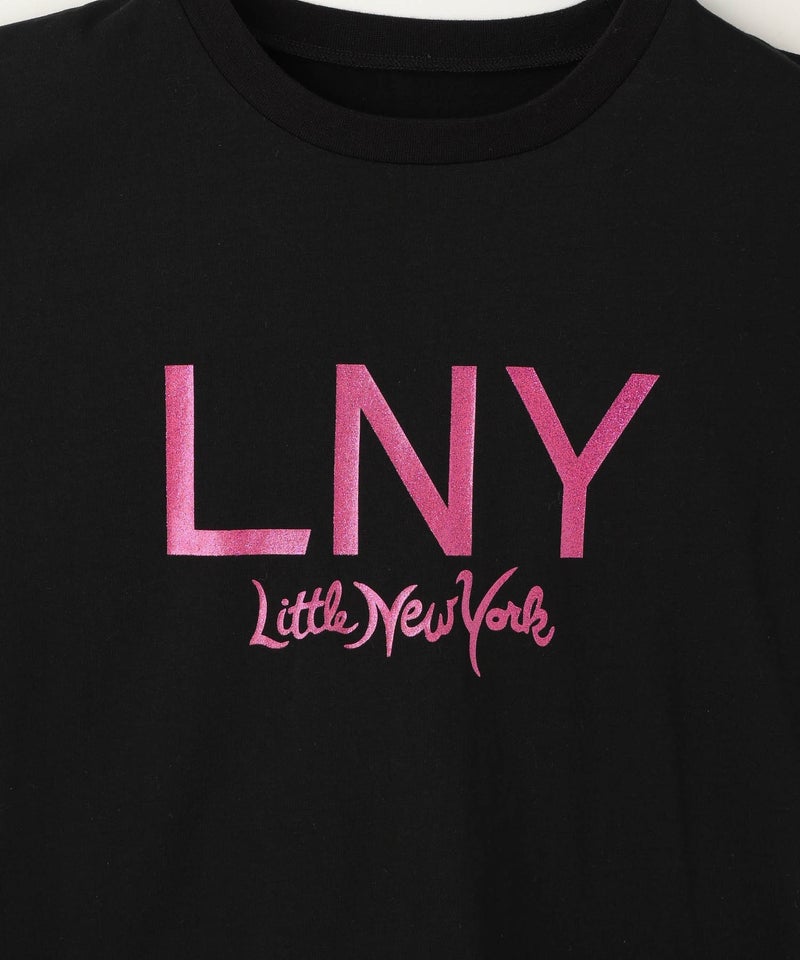 【先行予約10%OFFクーポン対象｜10/23より順次発送】Little New York グリッターロゴプリントTシャツ レディース メール便 対応商品商品画像-14