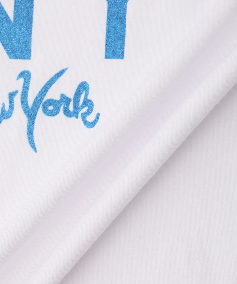 【先行予約10%OFFクーポン対象｜10/23より順次発送】Little New York グリッターロゴプリントTシャツ レディース メール便 対応商品商品画像-16