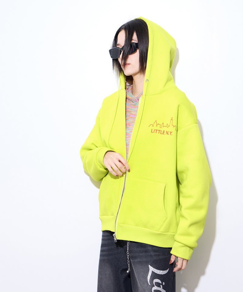 【先行予約10%OFFクーポン対象|10/23より順次発送】Little New York もこもこボアジップパーカー レディース商品画像-6