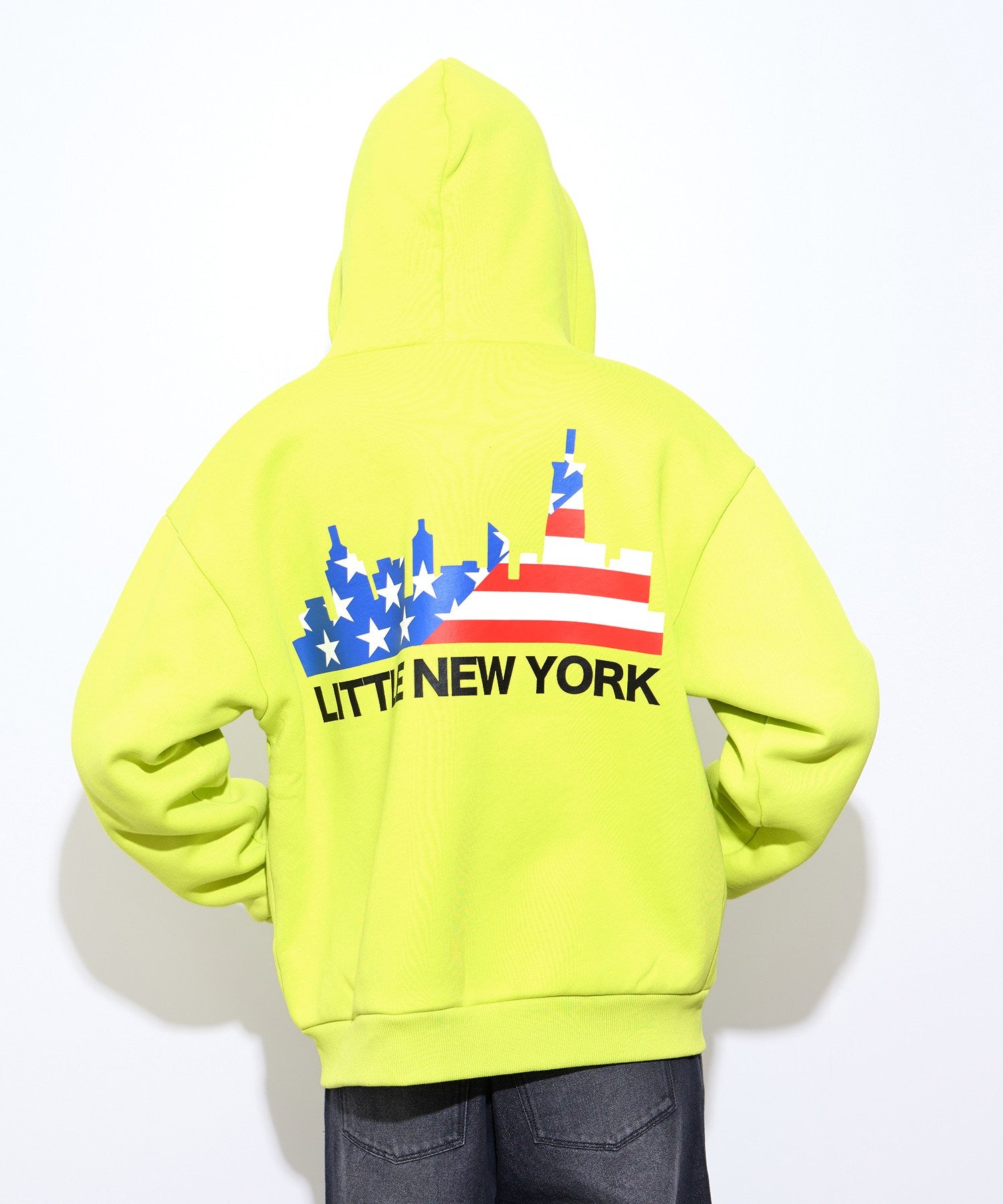 Little New York もこもこボアジップパーカー レディース