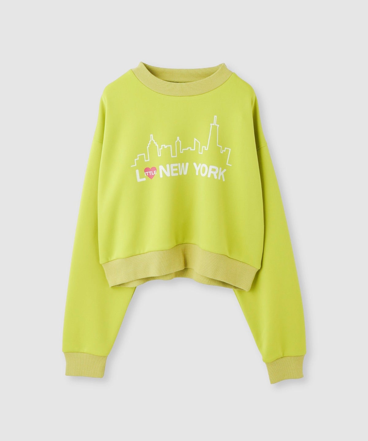 Little New York ショート丈ロゴトレーナー レディース