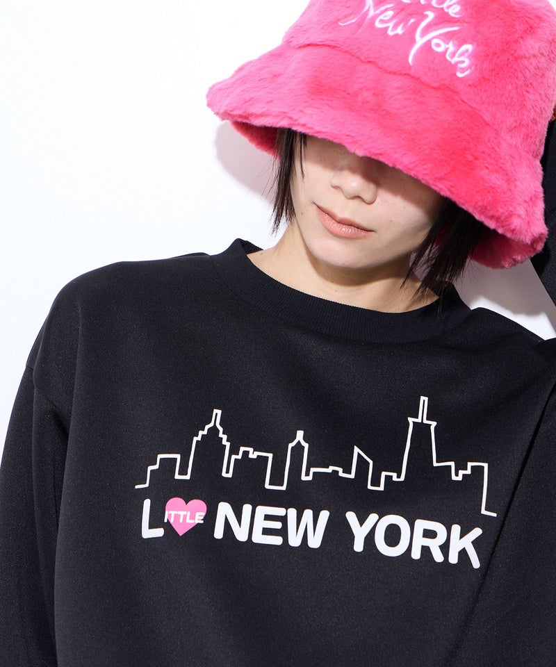 【先行予約10%OFFクーポン対象|10/23より順次発送】Little New York ショート丈ロゴトレーナー レディース商品画像-7