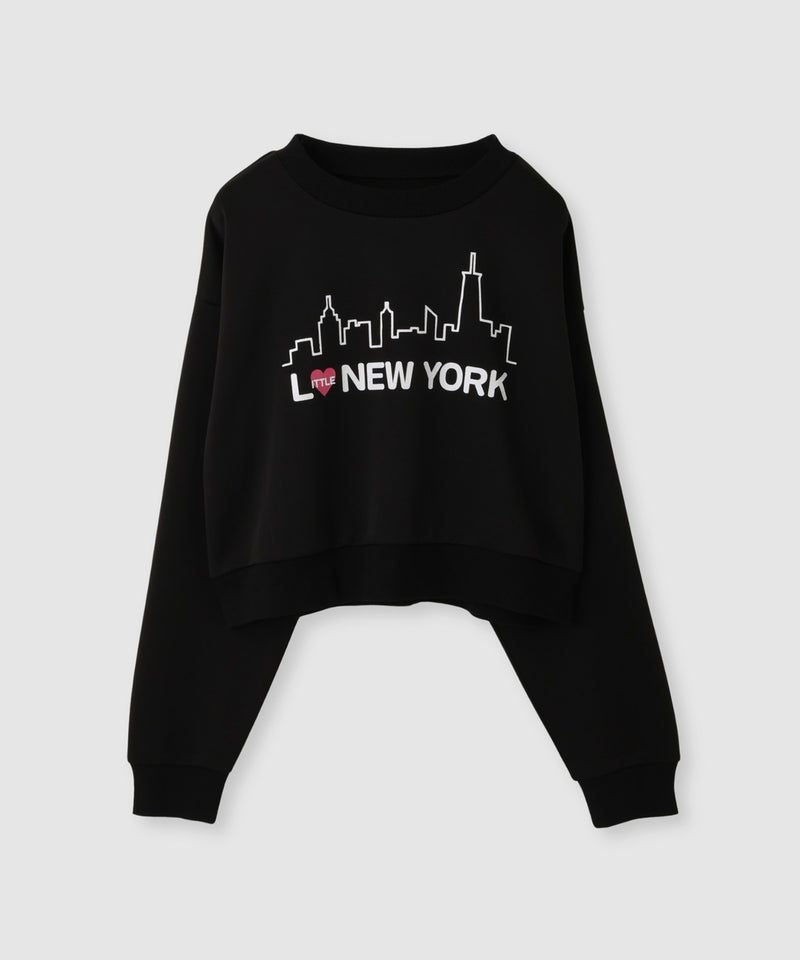【先行予約10%OFFクーポン対象｜10/23より順次発送】Little New York ショート丈ロゴトレーナー レディース商品画像-13