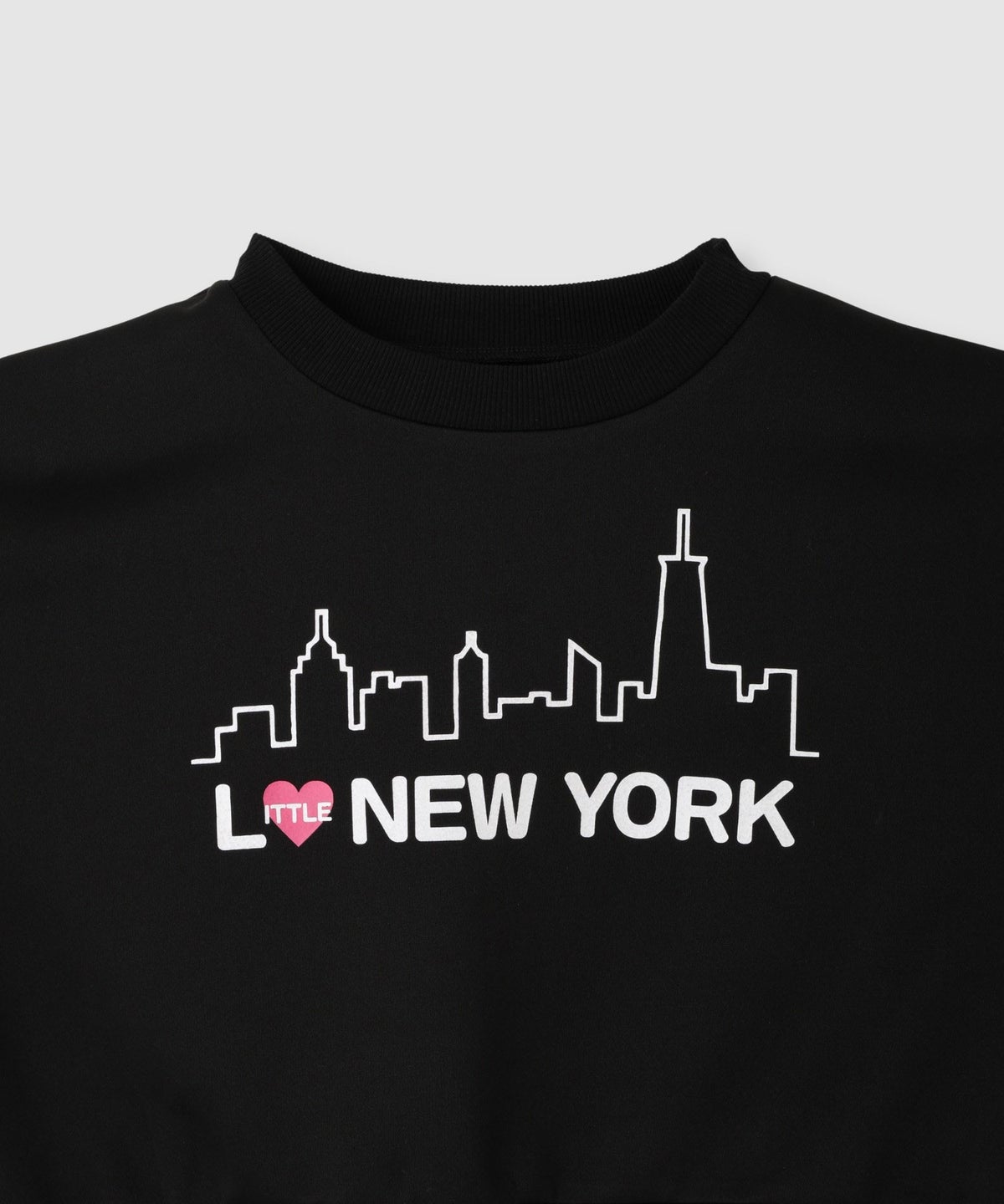 Little New York ショート丈ロゴトレーナー レディース