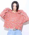 Little New York ニュアンスカラー刺しゅうニットパーカー レディース商品サムネイル-1