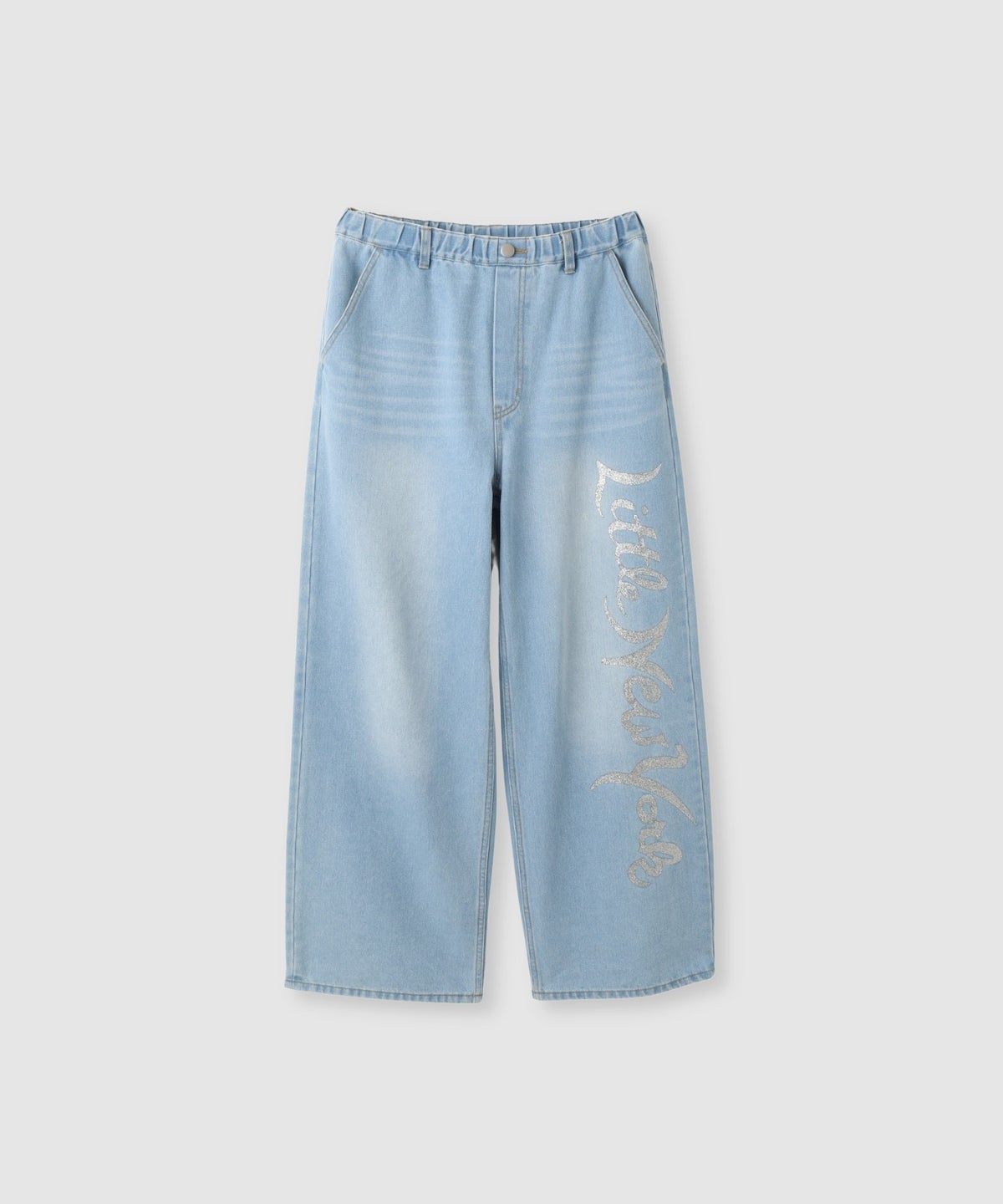 Little New York ラメロゴワイドパンツ レディース