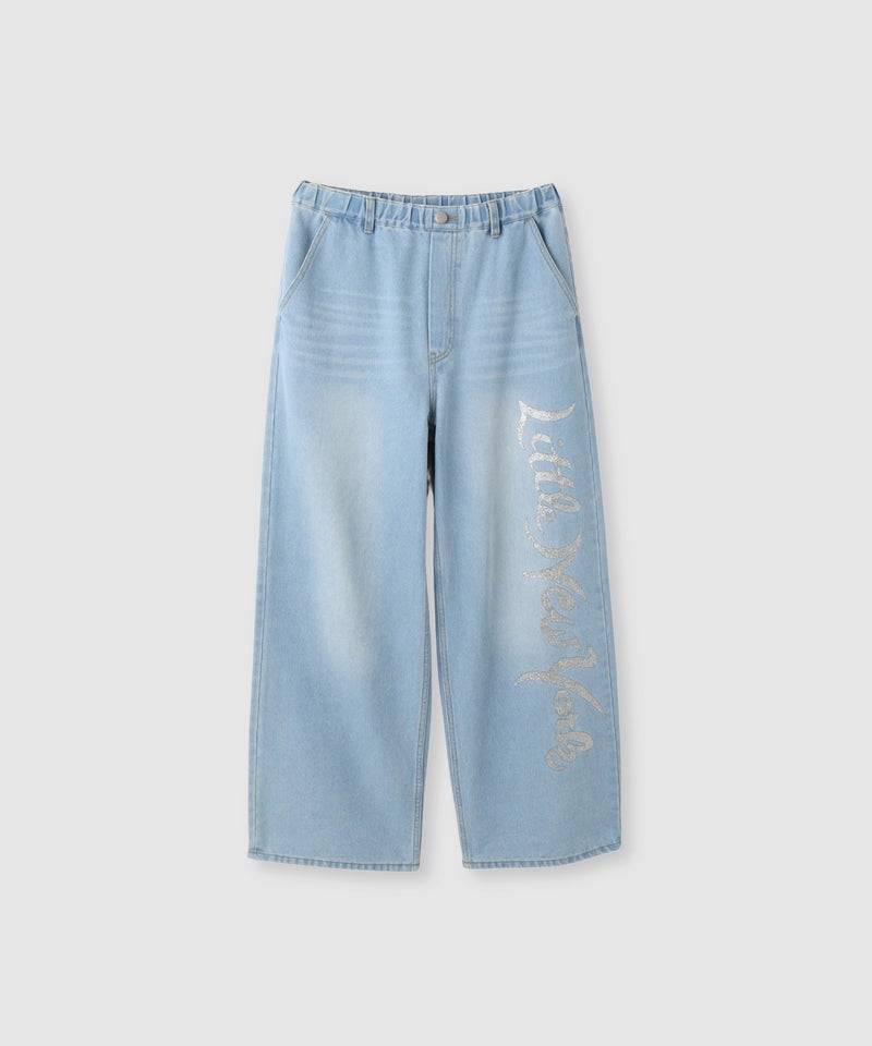 【先行予約10%OFFクーポン対象｜10/23より順次発送】Little New York ラメロゴワイドパンツ レディース商品画像-14