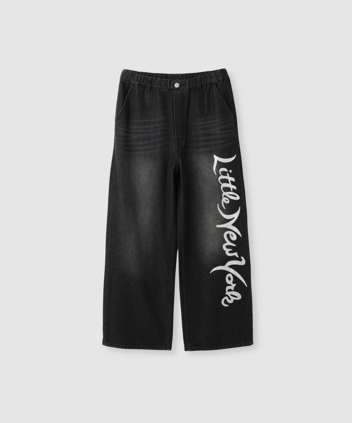 Little New York ラメロゴワイドパンツ レディース