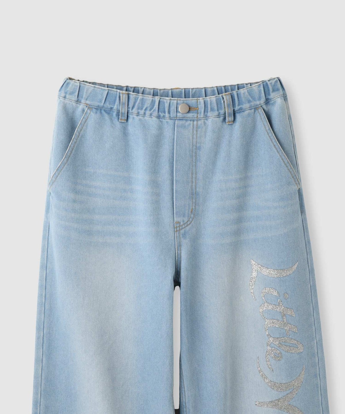 Little New York ラメロゴワイドパンツ レディース