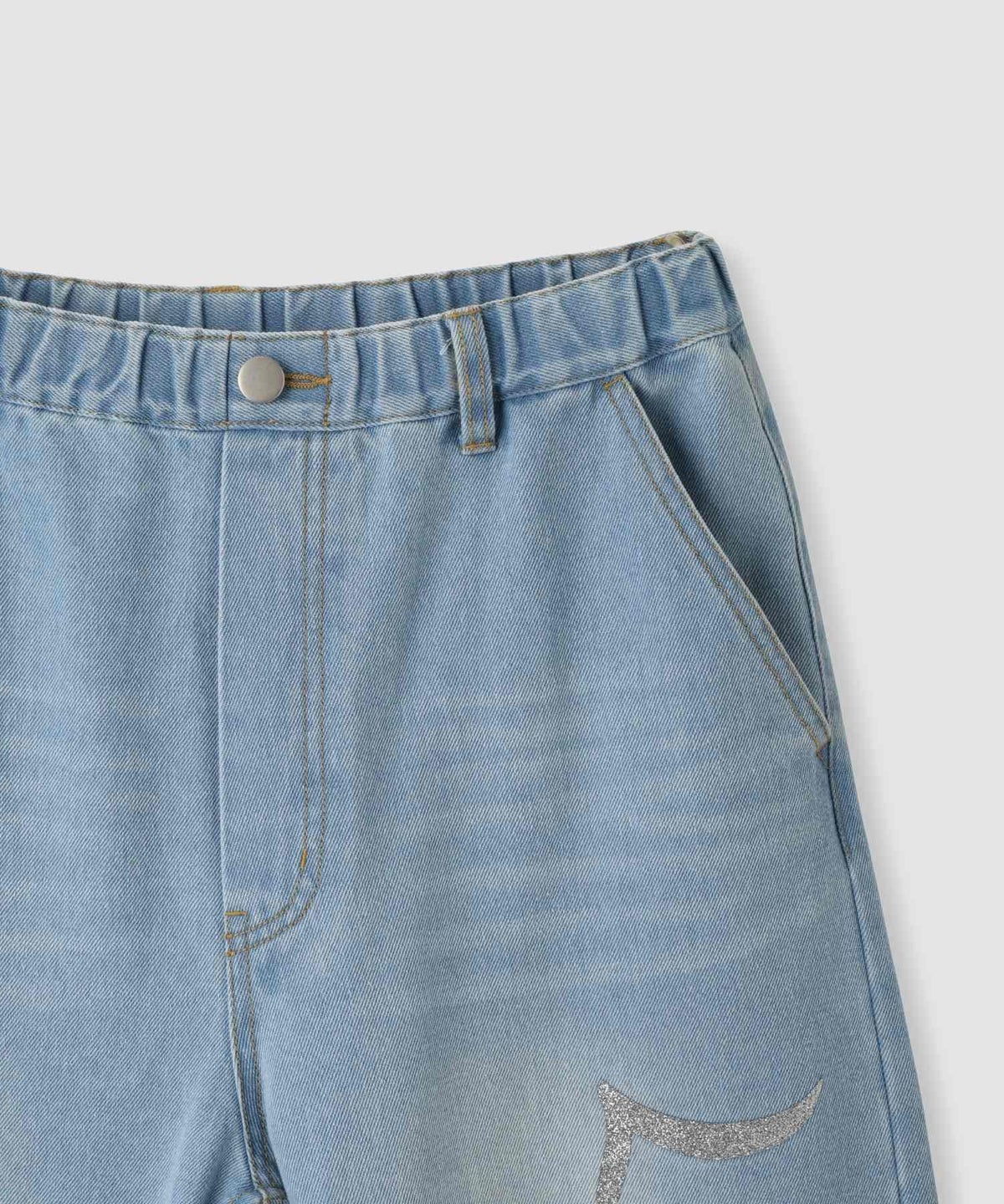 Little New York ラメロゴワイドパンツ レディース