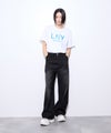 【先行予約10%OFFクーポン対象|10/23より順次発送】Little New York バックプリントデニムワイドパンツ レディース商品サムネイル-7
