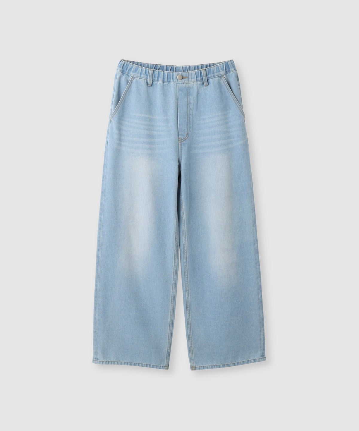 Little New York バックプリントデニムワイドパンツ レディース