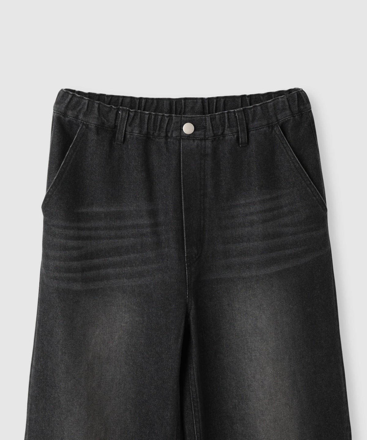 Little New York バックプリントデニムワイドパンツ レディース