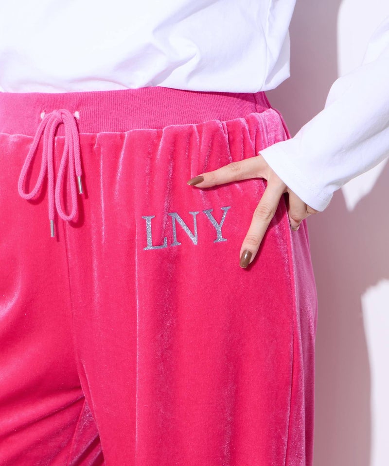 【先行予約10%OFFクーポン対象|10/23より順次発送】Little New York ベロアパンツ レディース商品画像-6