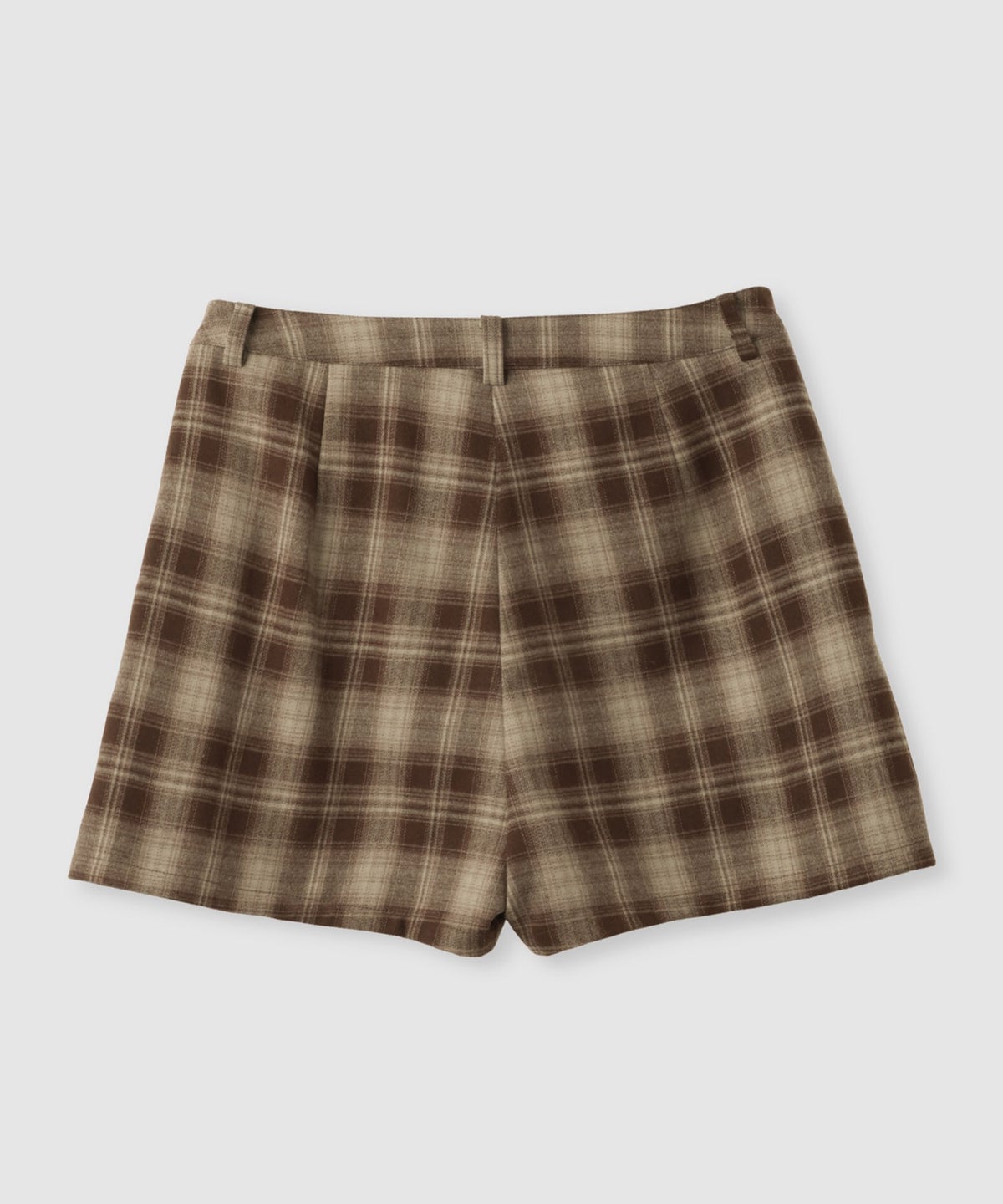 Little New York チェック柄ミニスカパン ロゴ刺しゅう レディース