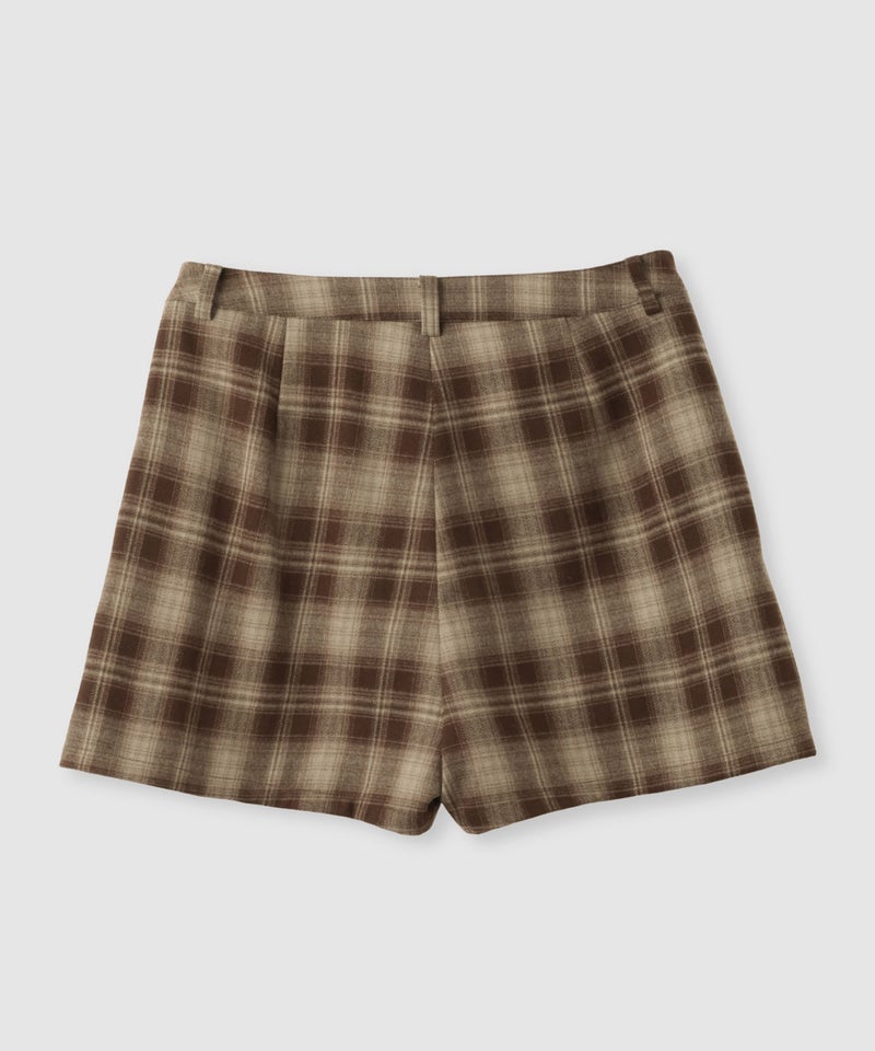 【先行予約10%OFFクーポン対象｜10/23より順次発送】Little New York チェック柄ミニスカパン ロゴ刺しゅう レディース商品画像-3