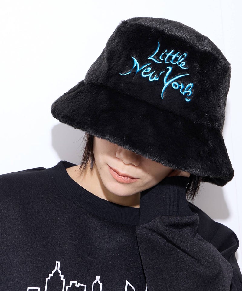 【先行予約10%OFFクーポン対象｜10/23より順次発送】Little New York ロゴ刺しゅうバケットハット レディース商品画像-1