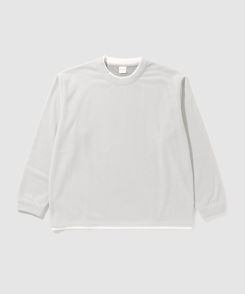 NAVY MAC HEAT トロリ サーマル 裏ボアクルーネックカットソー メンズ商品画像-2