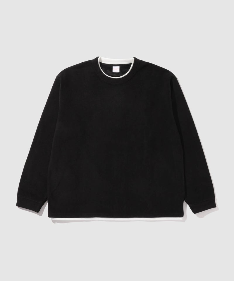 NAVY MAC HEAT トロリ サーマル 裏ボアクルーネックカットソー メンズ商品画像-3