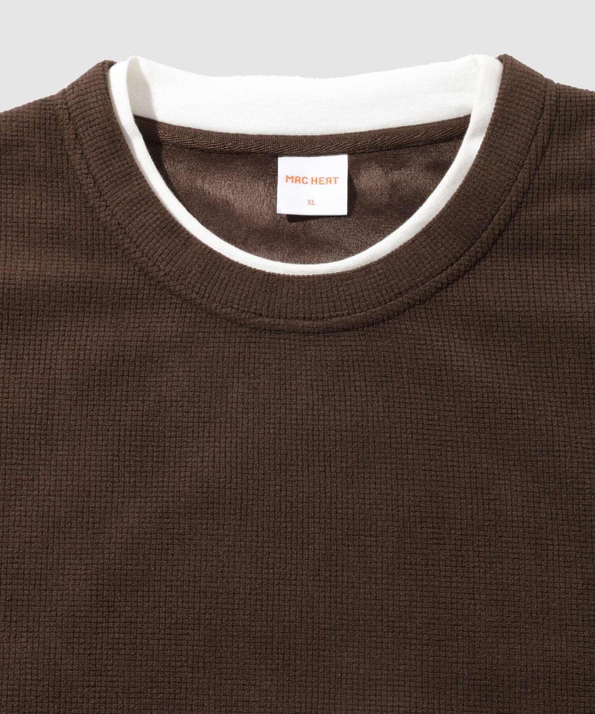NAVY MAC HEAT トロリ サーマル 裏ボアクルーネックカットソー メンズ