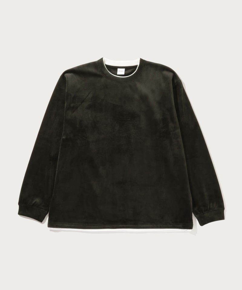 NAVY  MAC HEAT トロリ カットコール 裏ボアクルーネックカットソー メンズ商品画像-2