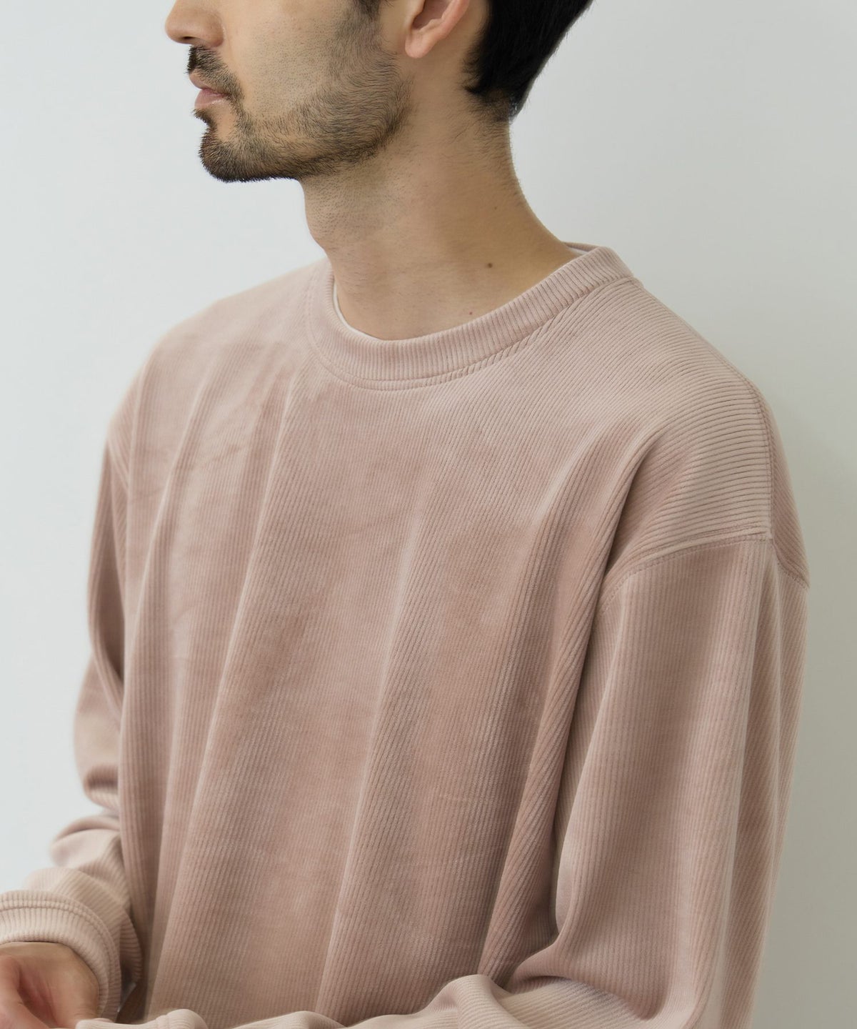 NAVY MAC HEAT トロリ カットコール 裏ボアクルーネックカットソー メンズ