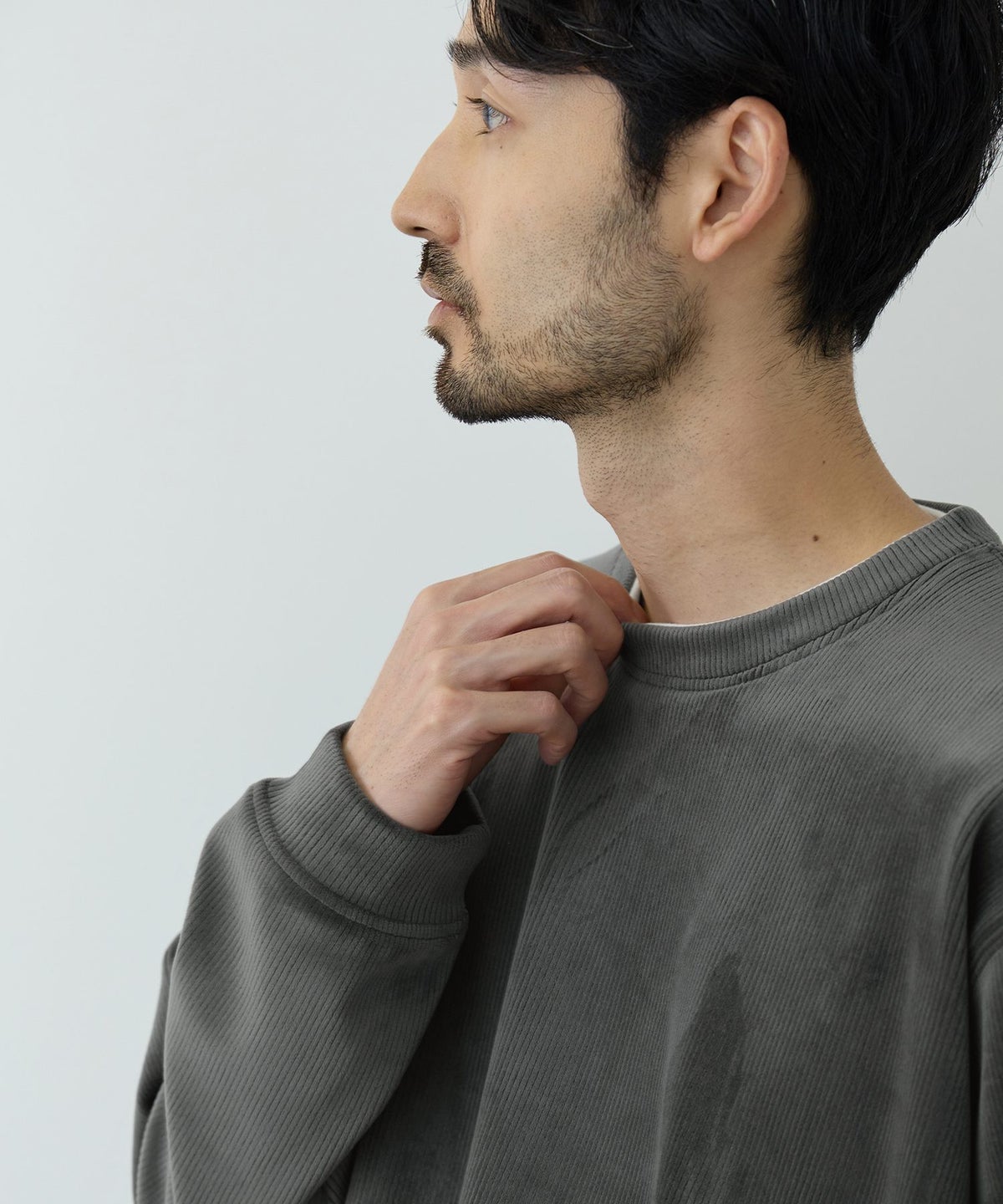 NAVY MAC HEAT トロリ カットコール 裏ボアクルーネックカットソー メンズ