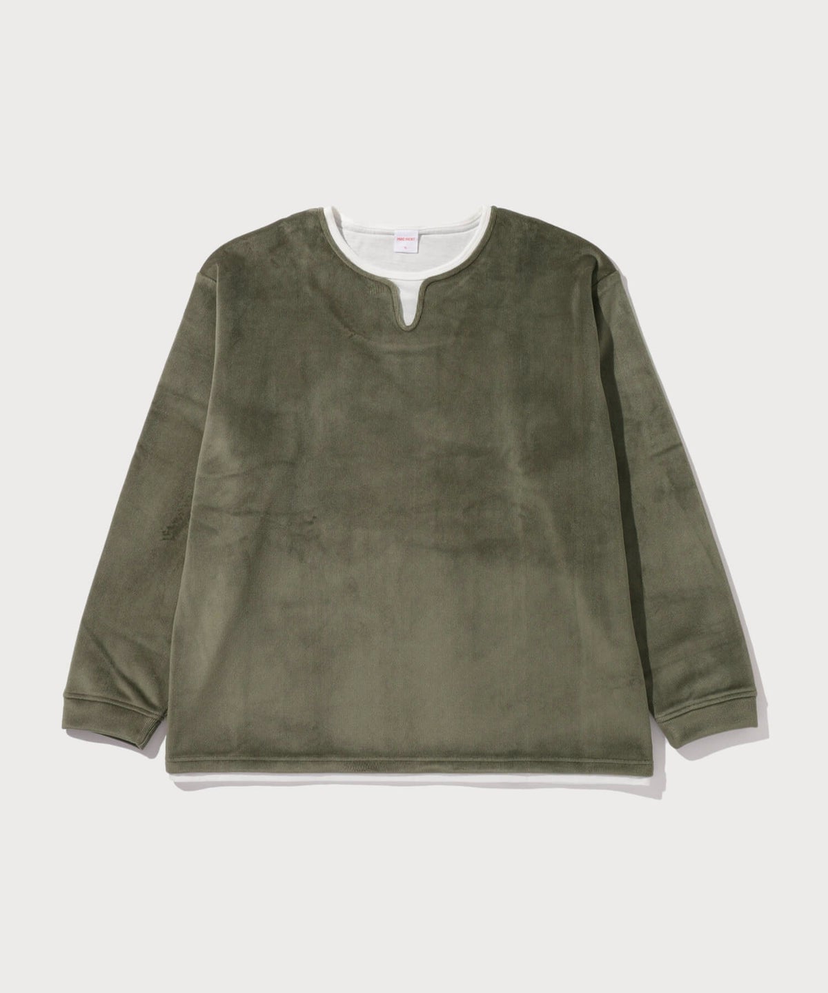 NAVY MAC HEAT トロリ スムース 裏ボアキーネックカットソー メンズ