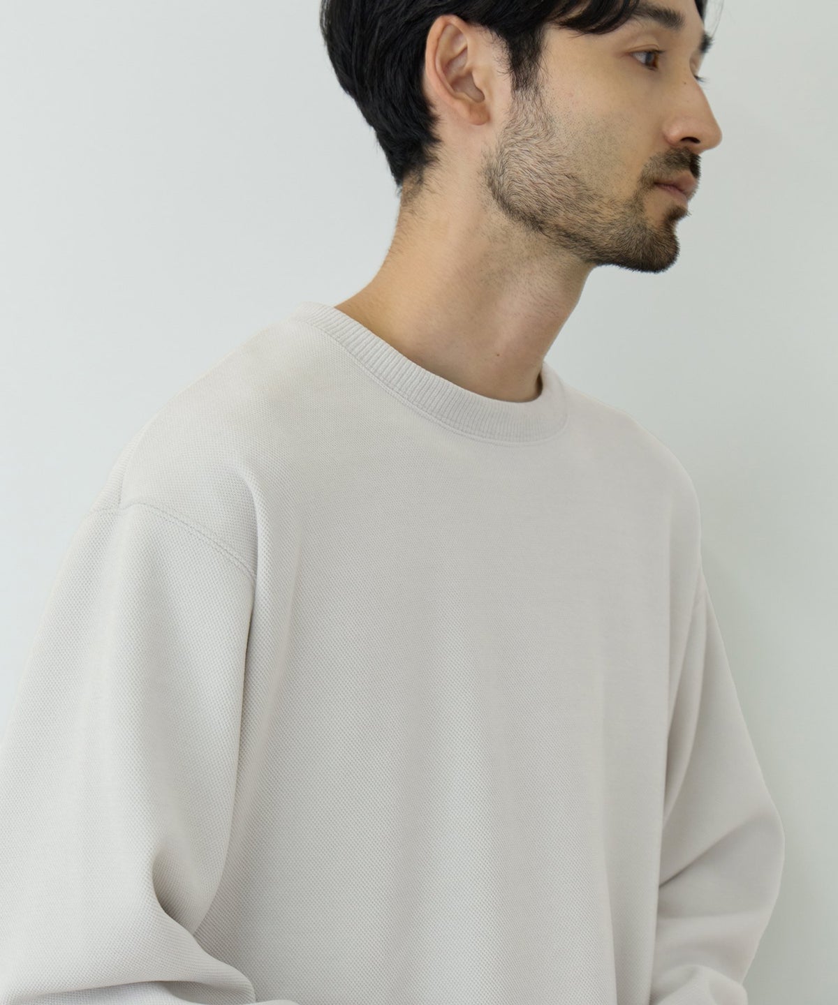NAVY MAC HEAT トロリ 鹿の子 裏ボアクルーネックカットソー メンズ