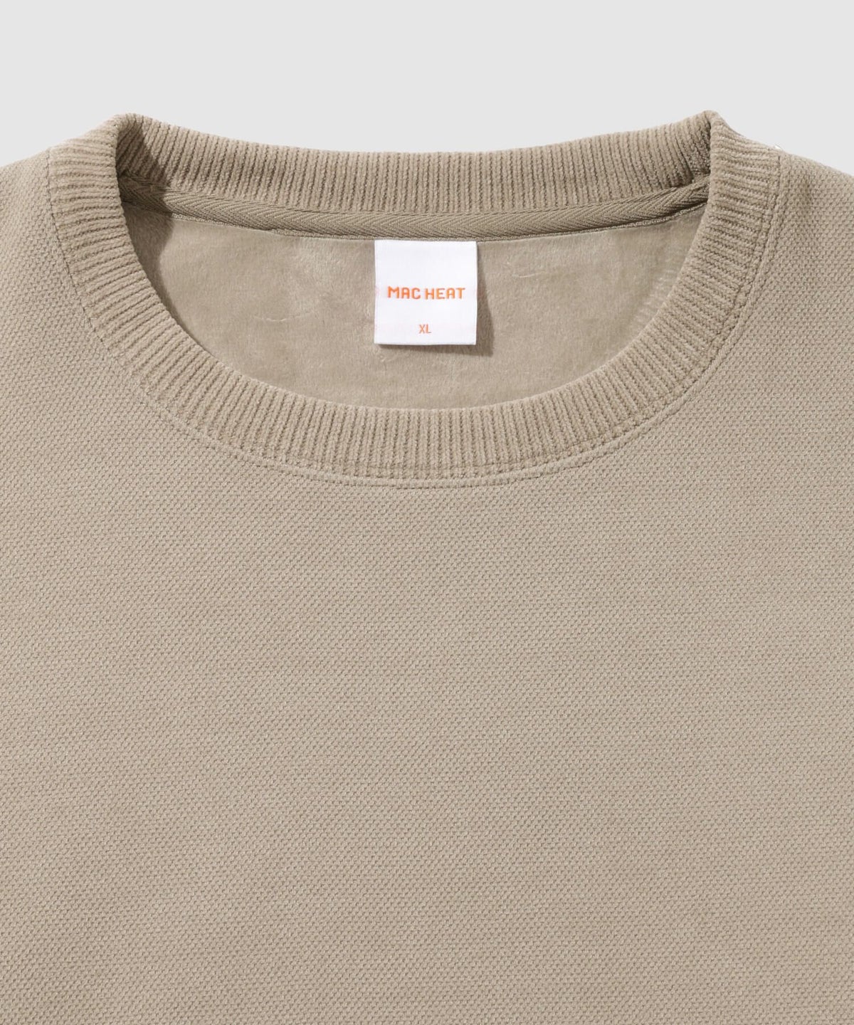 NAVY MAC HEAT トロリ 鹿の子 裏ボアクルーネックカットソー メンズ