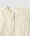 Free Nature リッチフェイクファー ノーカラーキルトジャケット レディース商品サムネイル-5