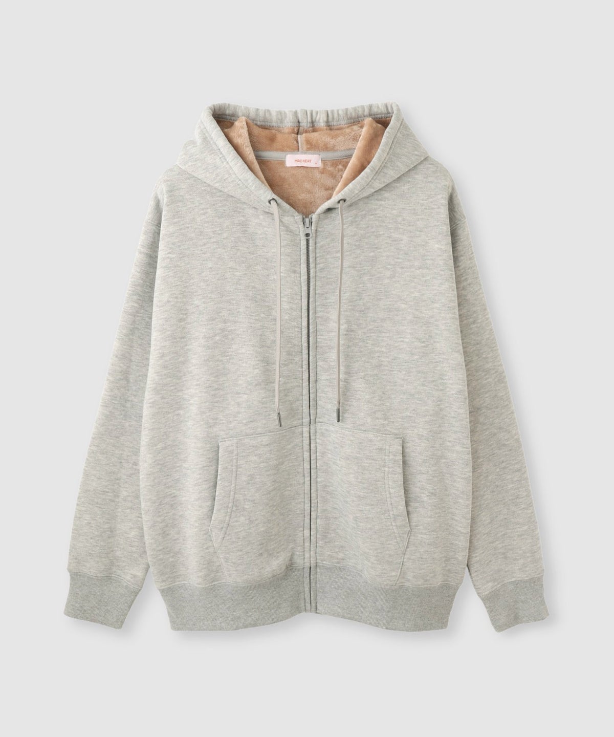 NAVY MAC HEAT 裏シャギージップパーカー リラックスシルエット レディース