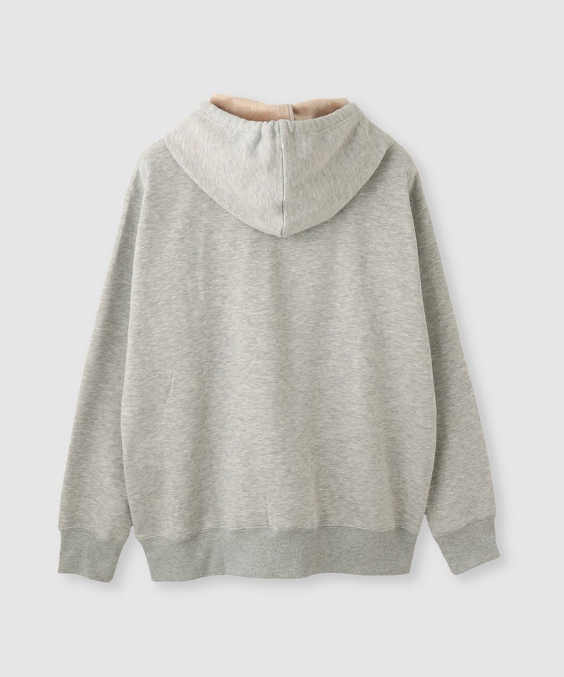 NAVY MAC HEAT 裏シャギージップパーカー リラックスシルエット レディース商品画像-5