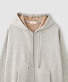 NAVY  MAC HEAT 裏シャギージップパーカー リラックスシルエット レディース商品サムネイル-6