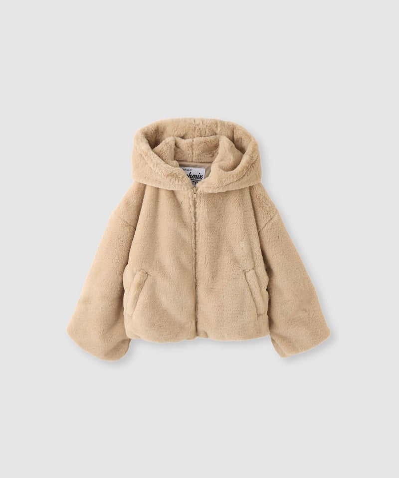 RICH MIX  ふわふわファージャケット フード付き キッズ商品画像-1