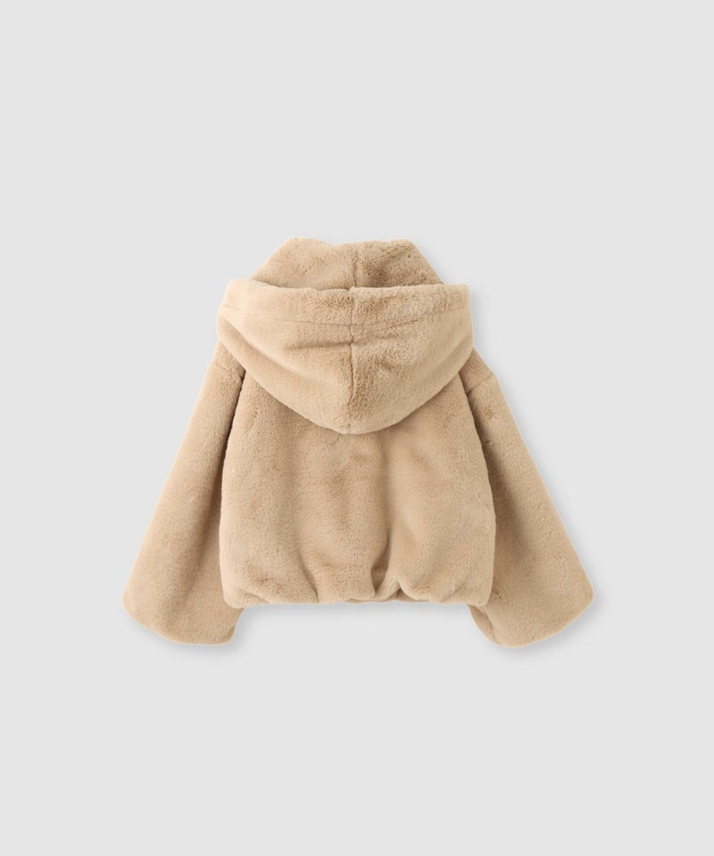 RICH MIX ふわふわファージャケット フード付き キッズ商品画像-3