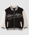 NAVY ロゴ切替ポンチスタジャン キッズ