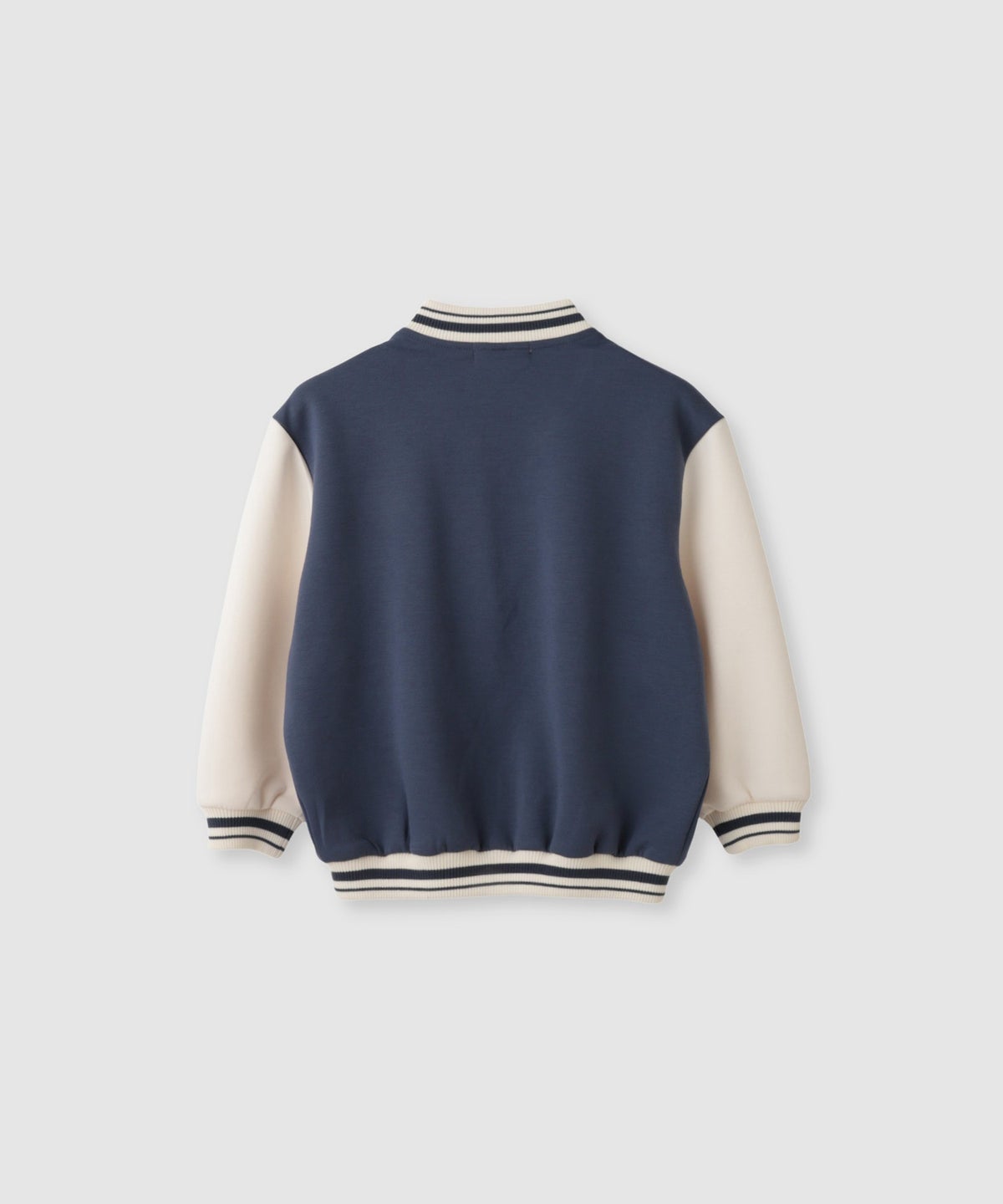 NAVY ロゴ切替ポンチスタジャン キッズ