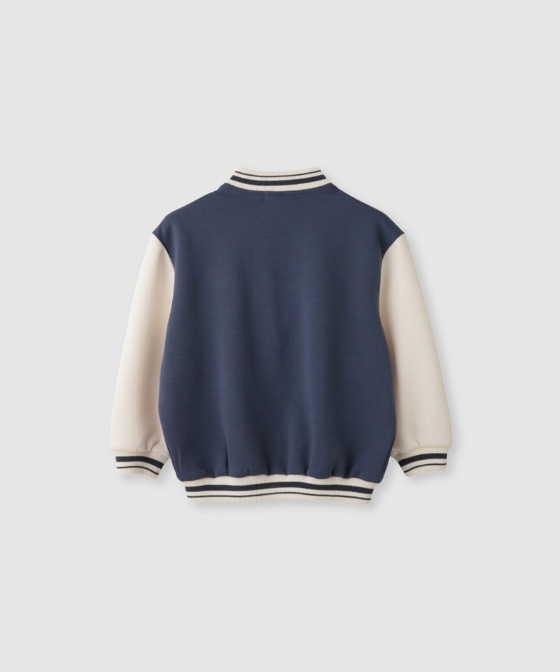 NAVY ロゴ切替ポンチスタジャン キッズ商品画像-5