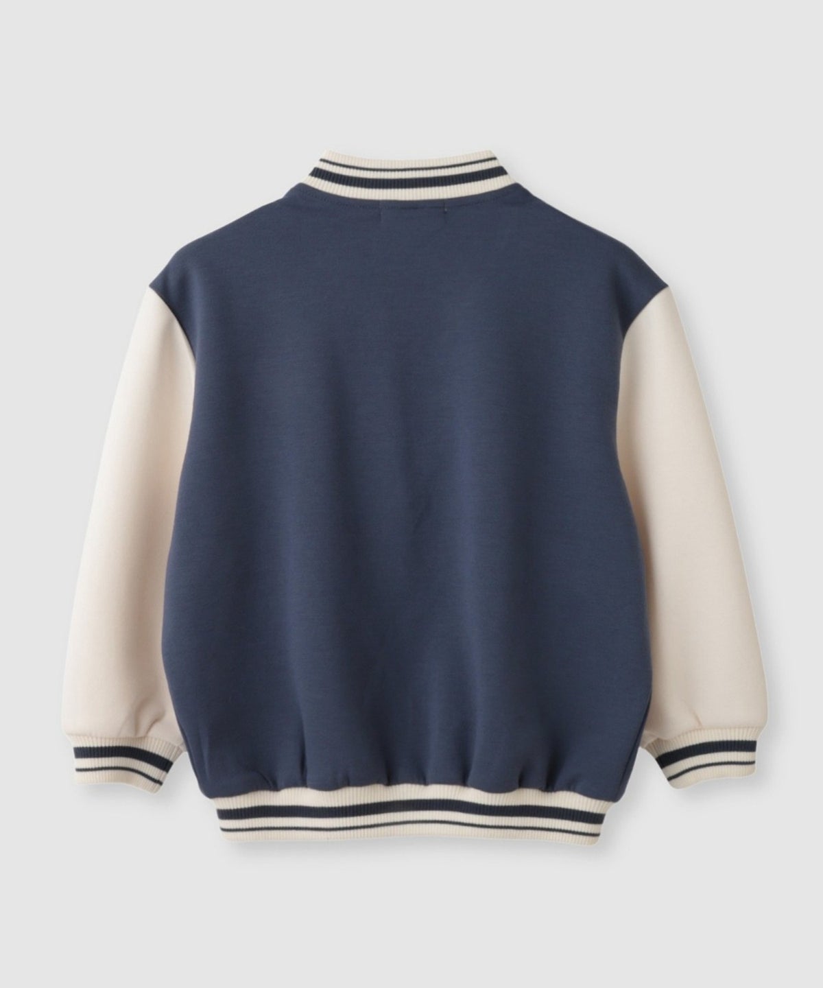 NAVY ロゴ切替ポンチスタジャン キッズ