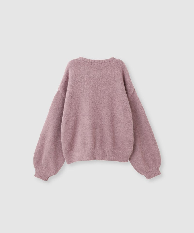 RICH MIX リボンメッセージ フェザーヤーンニット キッズ商品画像-3