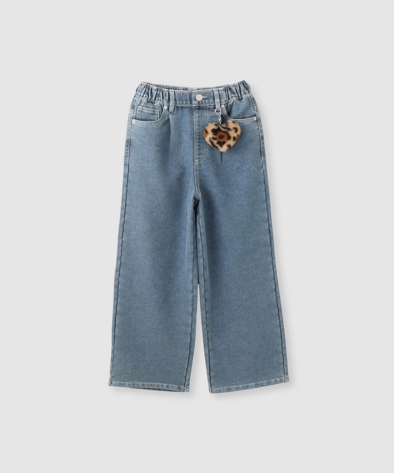 RICH MIX  デニムワイドパンツ リベット キッズ商品画像-1